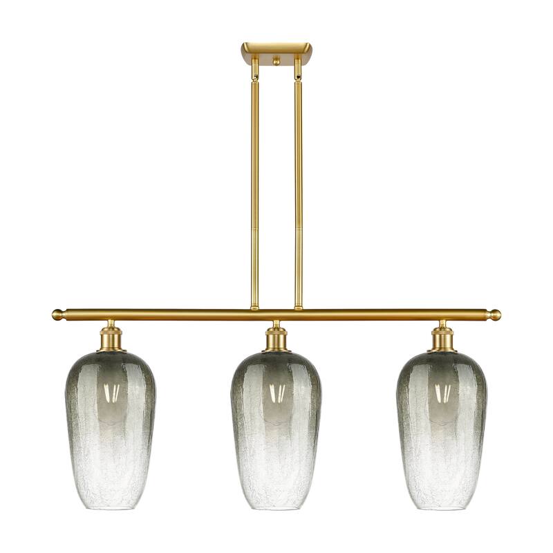 Innovations Lighting Endless Possibilities Ballston - Brookhaven Flute - 3 Light 36" Stem Hung Island Light