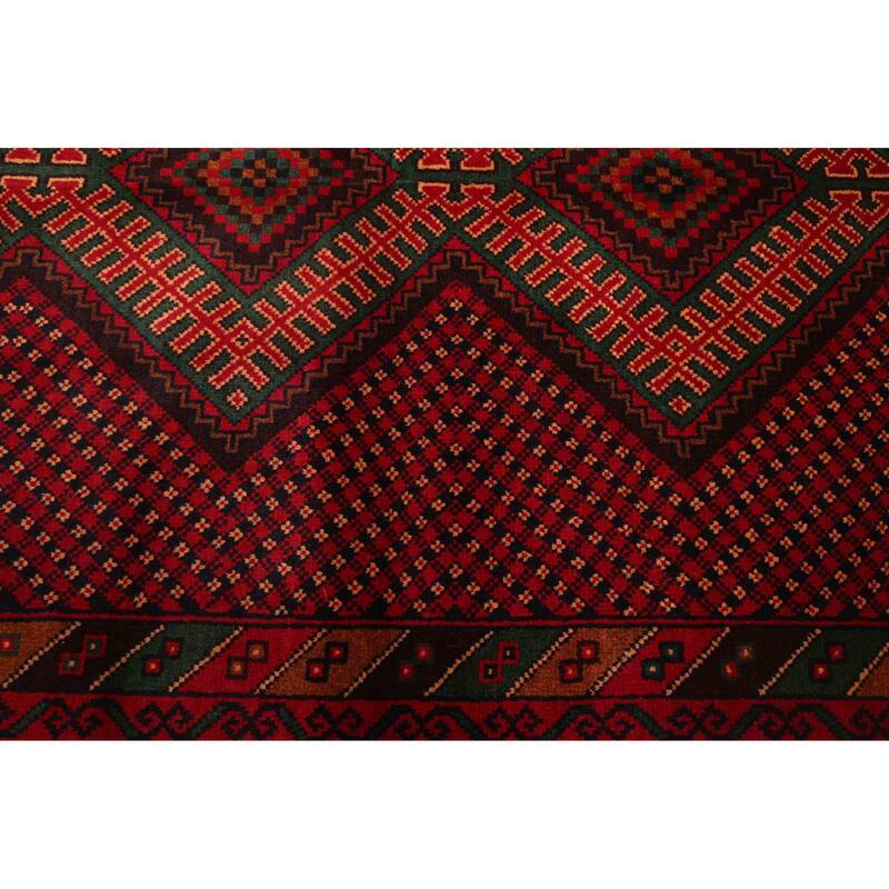 ECARPETGALLERY Hand-knotted Teimani Red Wool Rug - 3'6 x 6'3