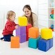 preview thumbnail 2 of 7, Gymax 12 PCS Foam Building Blocks 55'' x 55'' Colorful Climbing Foam