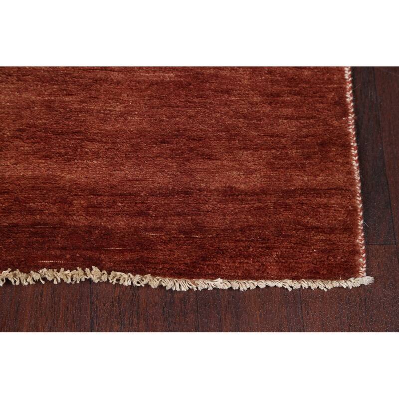 Modern Gabbeh Kashkoli Oriental Long Runner Rug Wool Handmade - 3'1" x 20'1"
