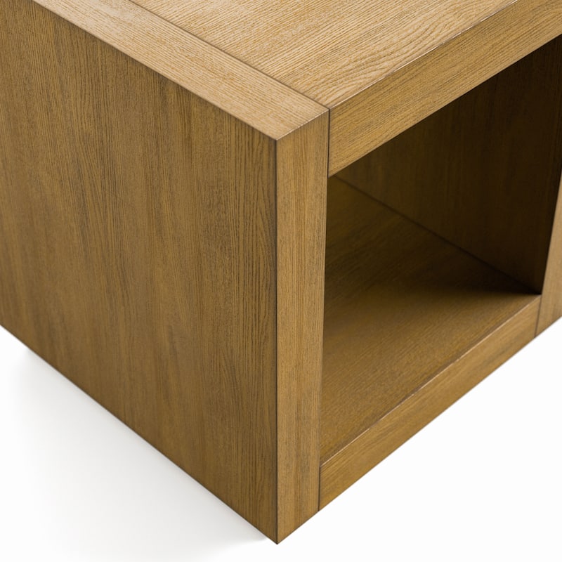 Furniture of America Gryel Modern 20-inch 1-Shelf Square End Table