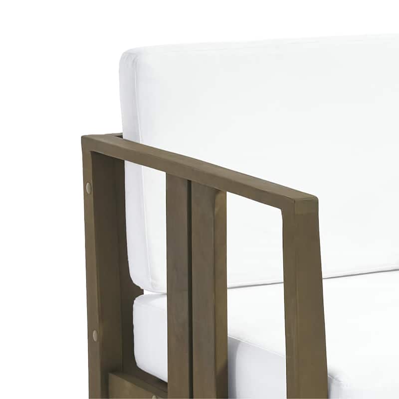 Casual 6-Piece Outdoor Patio Furniture Set In Solid Teak Wood