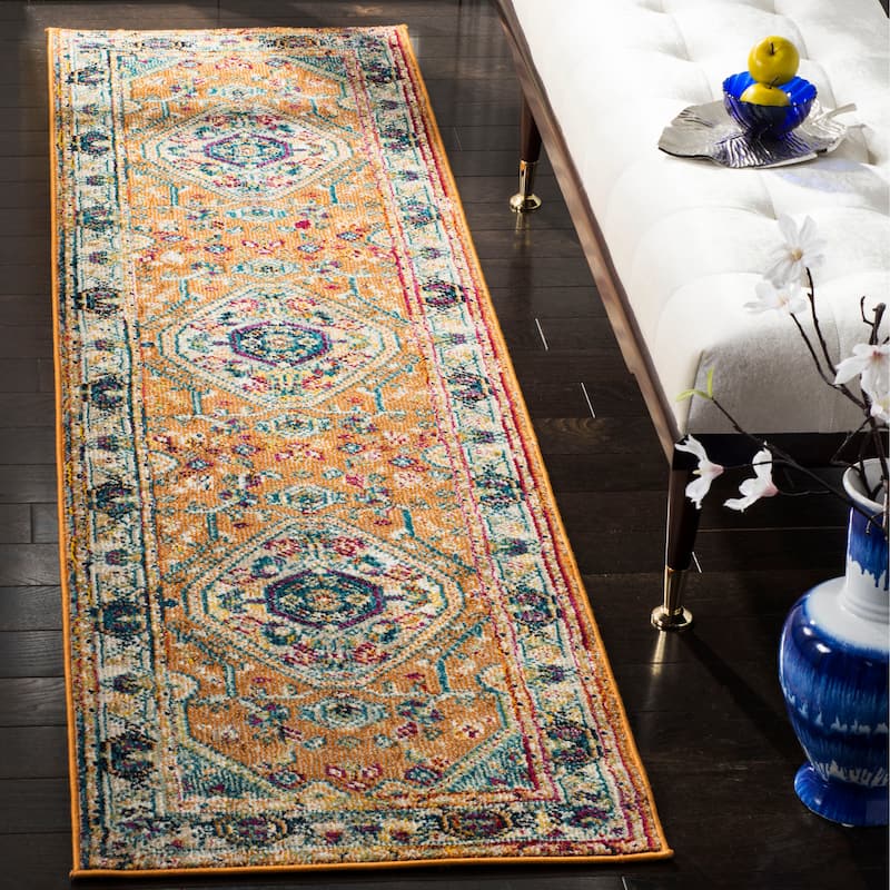 SAFAVIEH Savannah Basmah Boho Oriental Polyester Medallion Rug