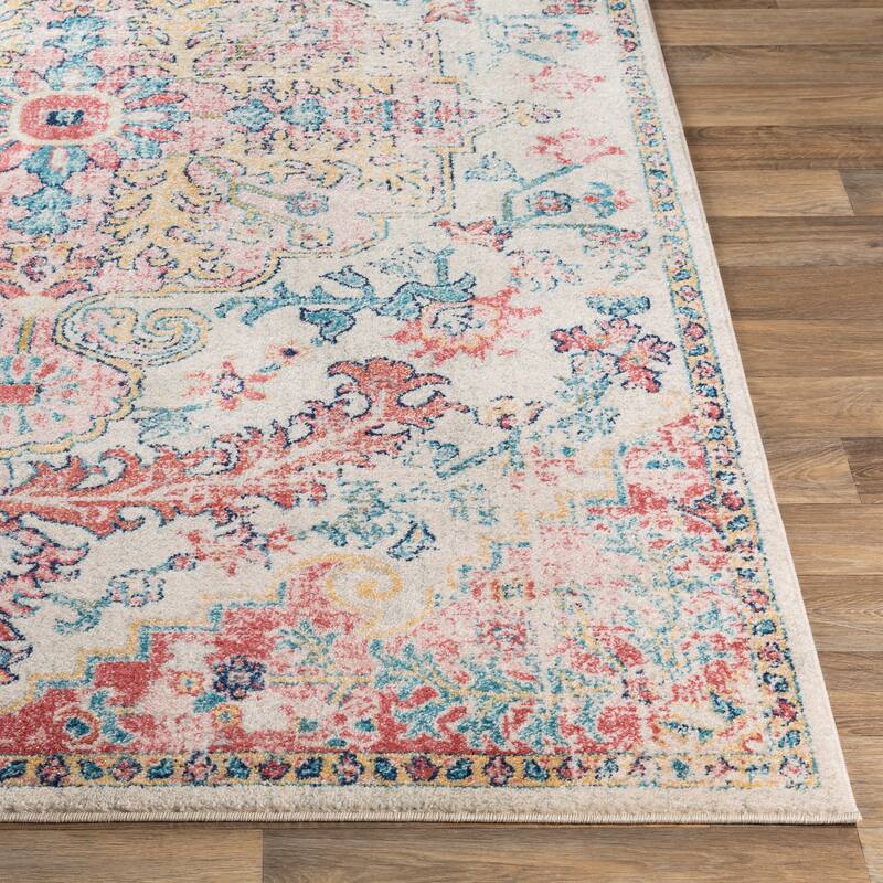 Livabliss Addie Boho Persian Medallion Area Rug