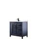 Option Dark Blue, Black Trim,Carrara Cultured Marble Top