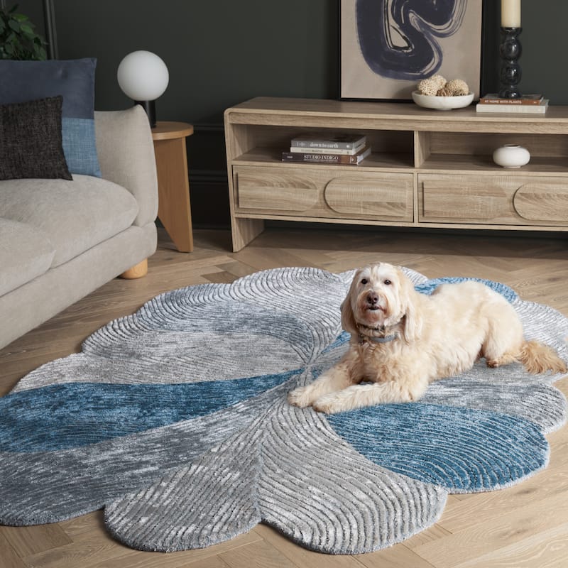 SAFAVIEH Handmade Fifth Avenue Vidya Mid-Century Modern Viscose Rug