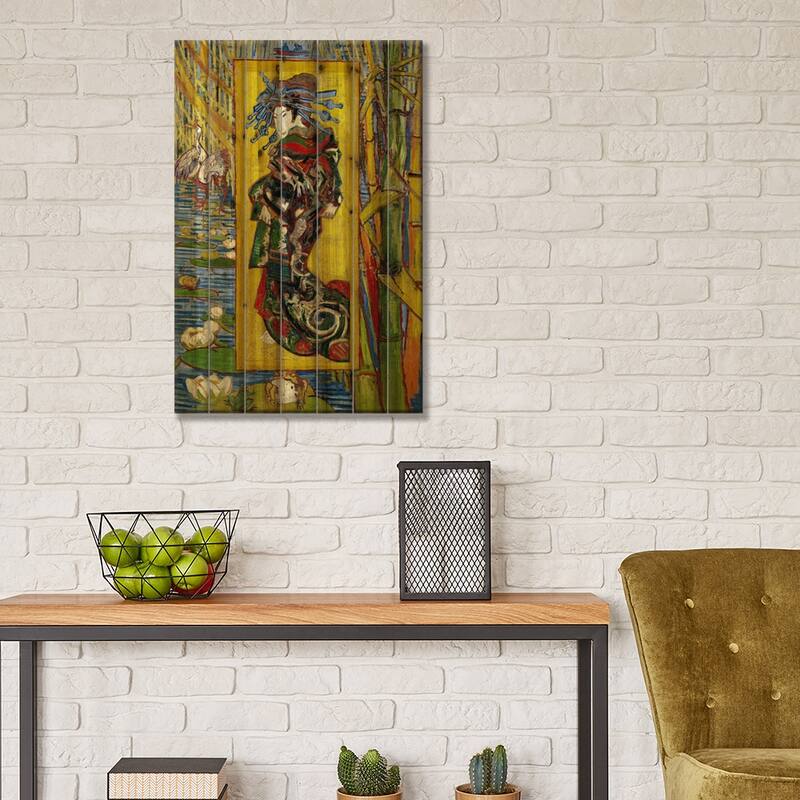 Courtesan (After Eisen) Print On Wood by Vincent van Gogh - Multi-Color