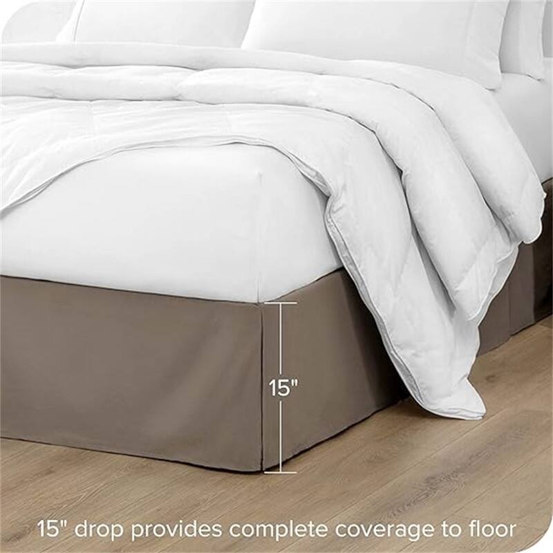 Pleated bed skirt