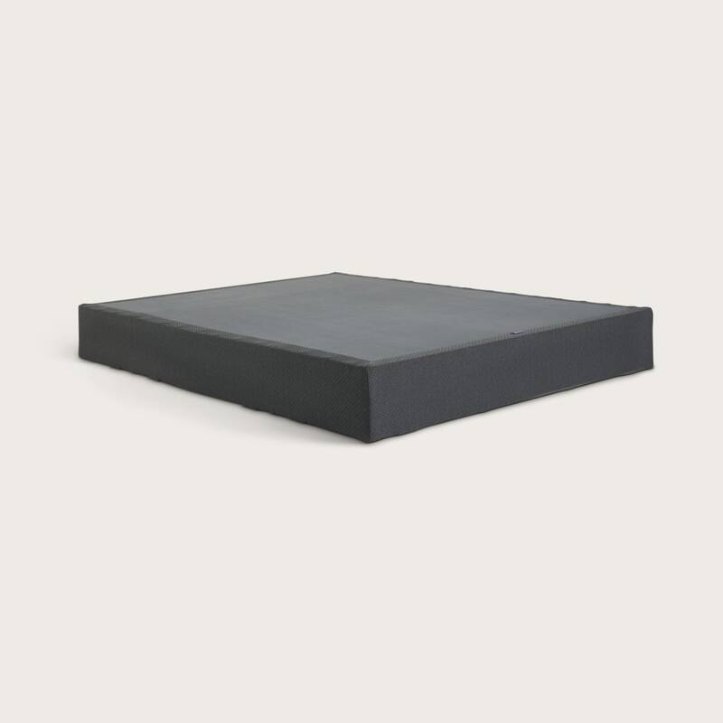 Purple - Agnes Flat Modern Metal Bed Foundation with Heavy-Duty Steel Support - Queen