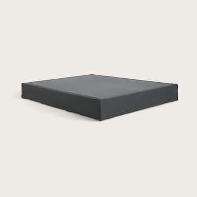 Purple - Agnes Flat Modern Metal Bed Foundation with Heavy-Duty Steel Support