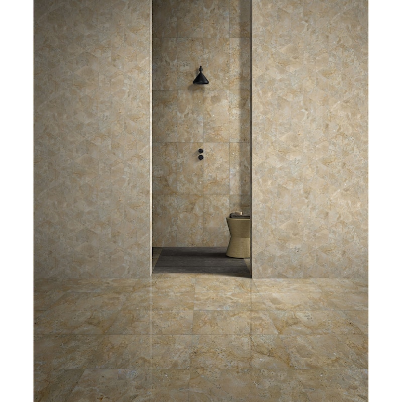 Hexagon Natural Stone Marble Tiles for Floor and Wall, 1 Box 12 PCS