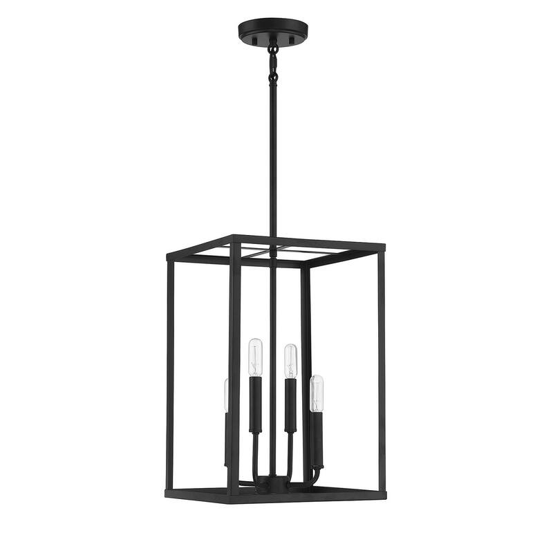 Trade Winds Mia 4-Light Pendant in Matte Black - Matte Black
