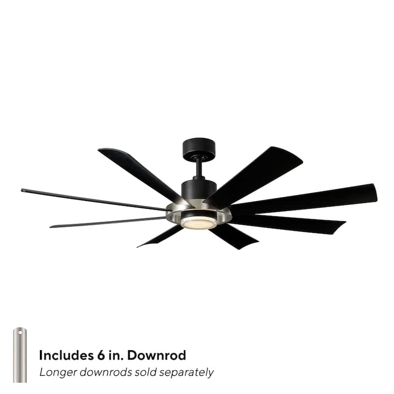 Aura Indoor or Outdoor 8-Blade 60in Smart Ceiling Fan - 60