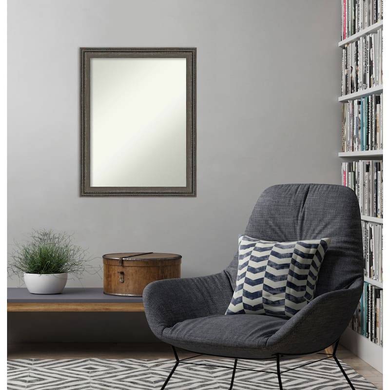 Upcycled Non-Beveled Wood Framed Wall Mirror