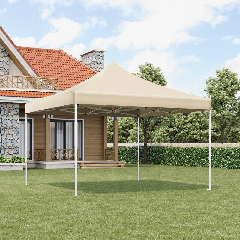 10x10 ft Pop-Up Canopy with 1-Minute Setup, UV Protection, Waterproof, and Adjustable Heights