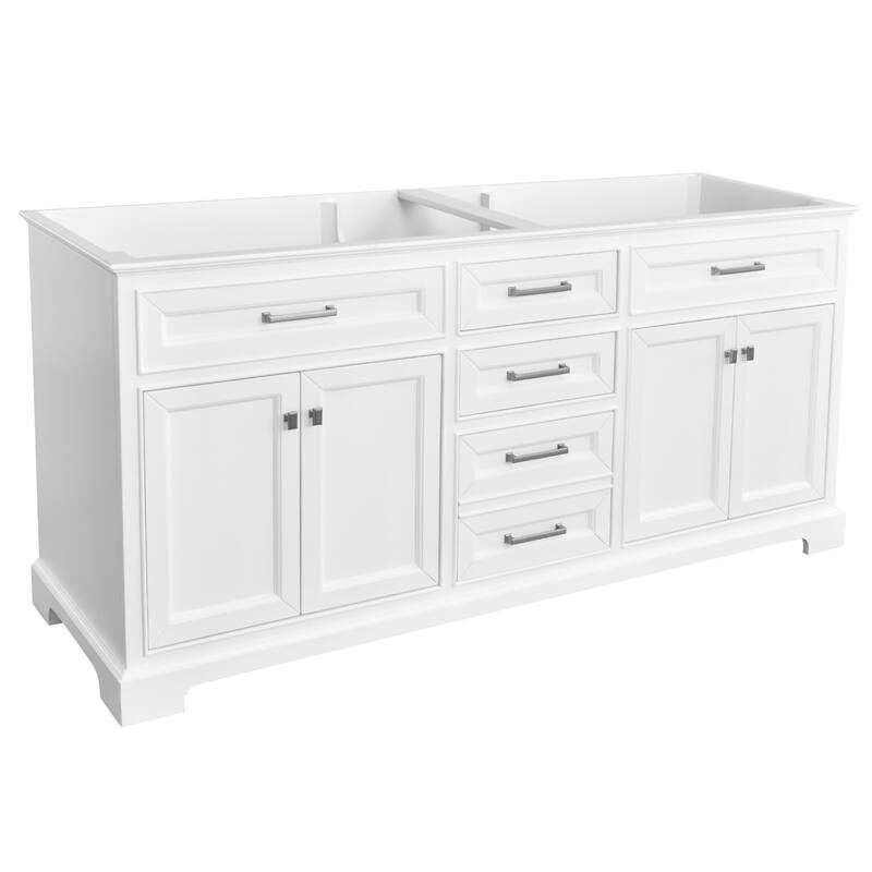 Nephelily 48" 60" 72" Vintage Uni-Vanity Bathroom Cabinet, Tall Drawer