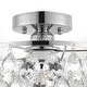 preview thumbnail 15 of 23, WINGBO Small Crystal Ceiling Light Fixture Mini Semi Flush Mount...