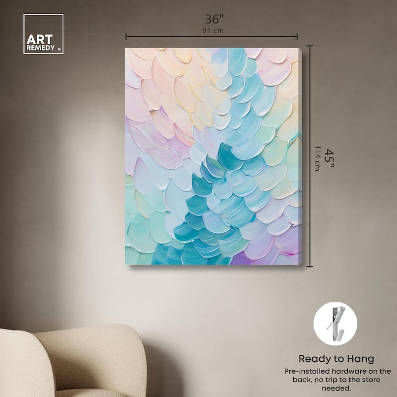 Mermaid Scales Canvas by Art Remedy, Gallery Wrapped