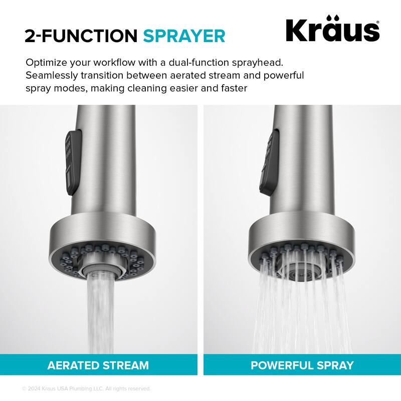 Kraus KSF-1616 Bolden 1.8 GPM Single Hole Sensor Pull Down Kitchen