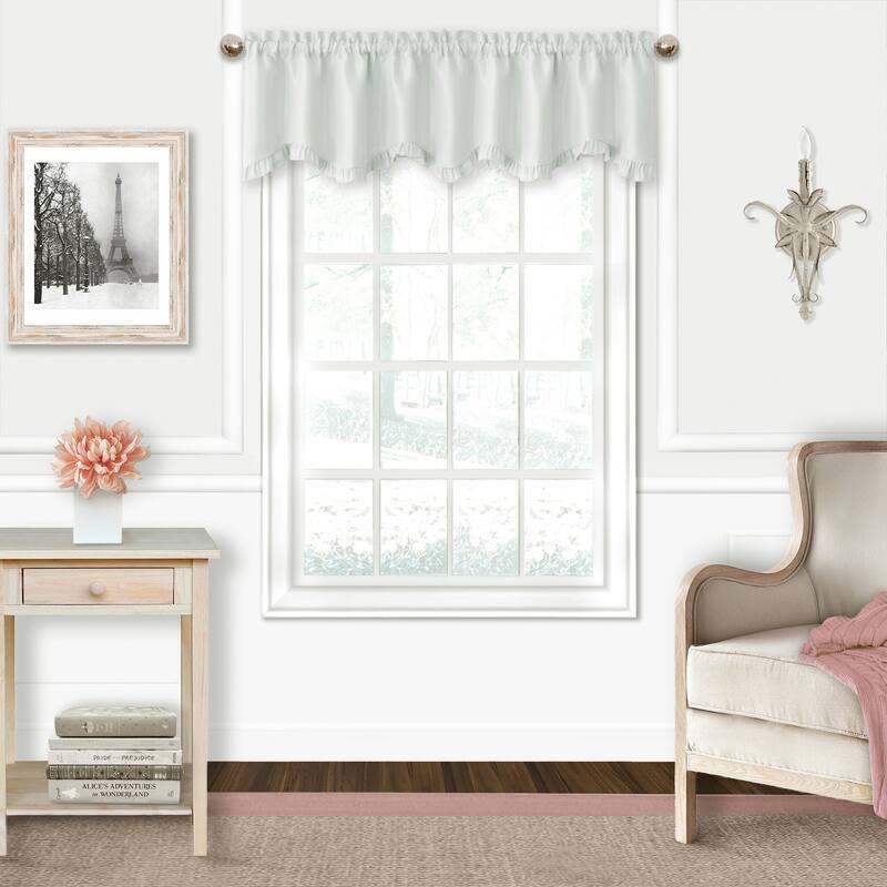 Adaline Nursery and Kids Ruffled Window Valance - 52" w x 15" l