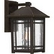 preview thumbnail 1 of 2, Cedar Point 1-Light Outdoor Wall Lantern in Palladian Bronze