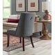 preview thumbnail 22 of 25, Linon Allard Modern Dining Chairs with Espresso Legs (Set of 2)