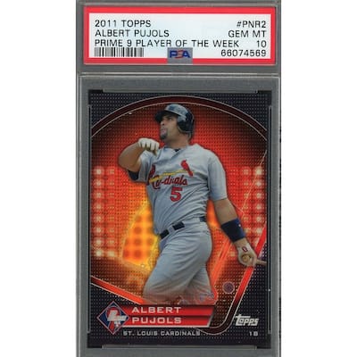 Albert Pujols 2011 Topps Prime 9 Baseball Card #PNR2 Graded PSA 10 - 8'6" x 11'6"