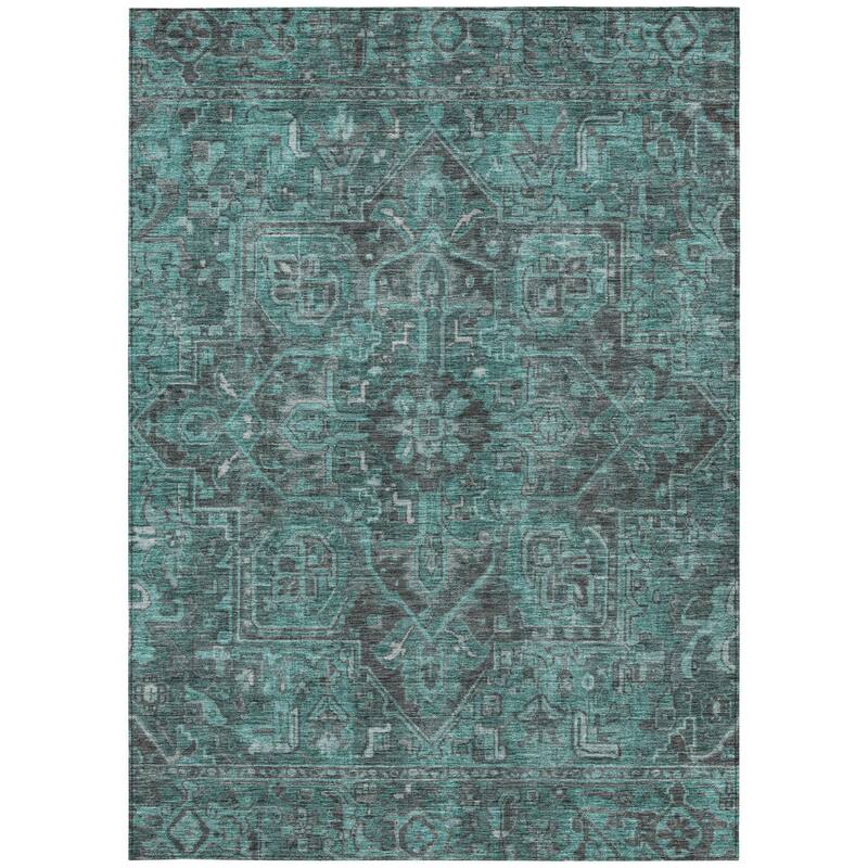 Dafi Oriental Weather Resistant Heritage-Inspired Outdoor Rug