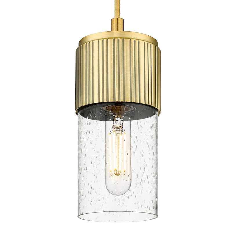 Innovations Lighting 428-1P-G428-7SDY Bolivar 7" Tall Mini Pendant - Brushed Brass