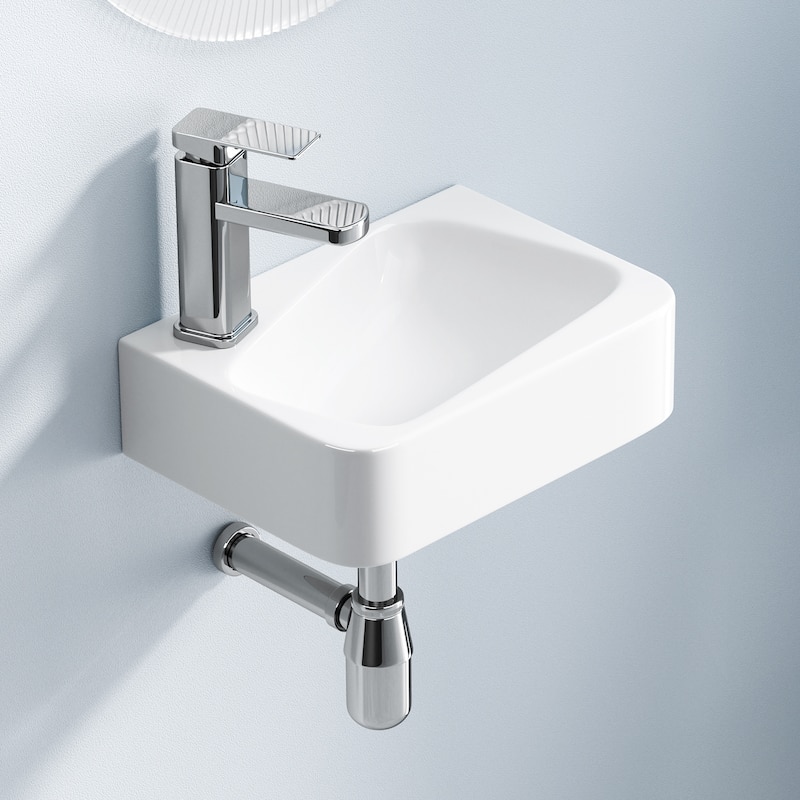 Modern Ceramic Art Basin Sink Set with Faucet and Drain