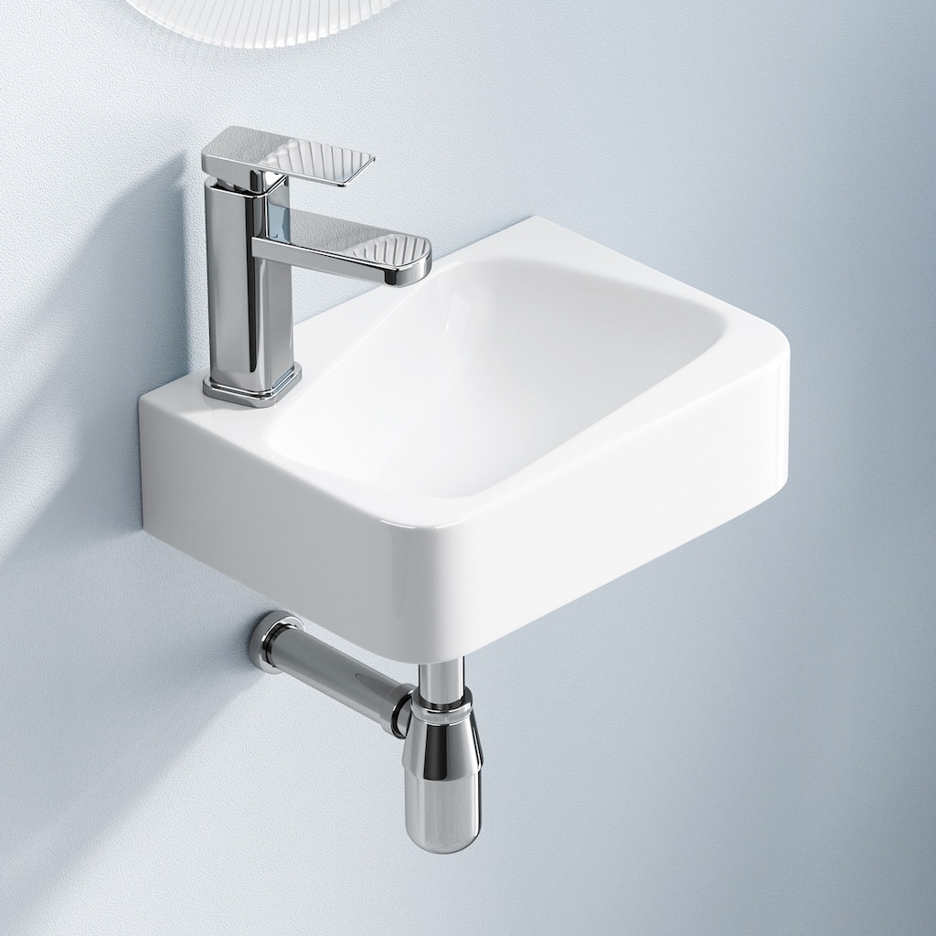 Modern Ceramic Art Basin Sink Set with Faucet and Drain