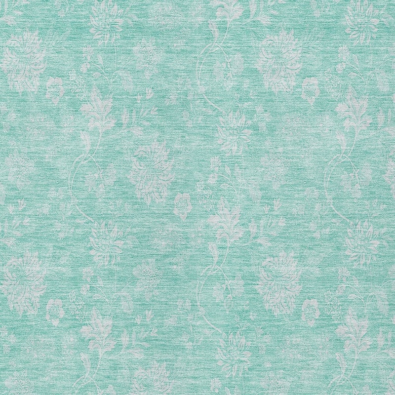 HomeRoots Floral Transitional Rectangle Outdoor Rug