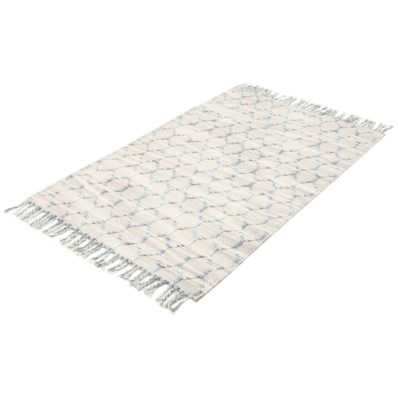 ECARPETGALLERY Braid weave Sienna Tan Wool Rug - 4'11 x 7'11