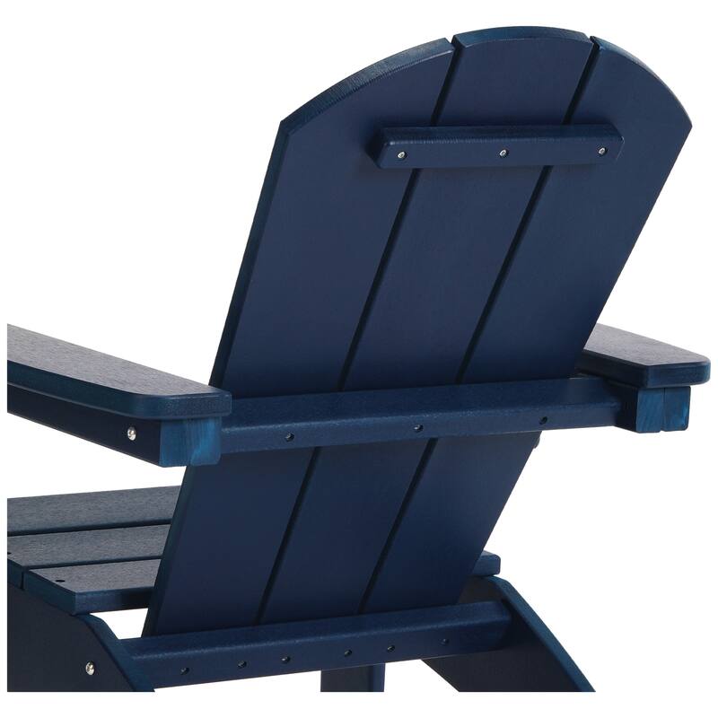 Laguna Kids Outdoor Poly Adirondack Chair with Side Table 3-Piece Set