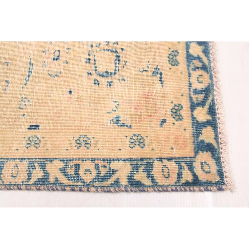 ECARPETGALLERY Hand-knotted Antalya Vintage Tan Wool Rug - 8'10 x 12'2