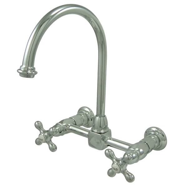 slide 2 of 9, Restoration Wall Mount Bridge Kitchen Faucet