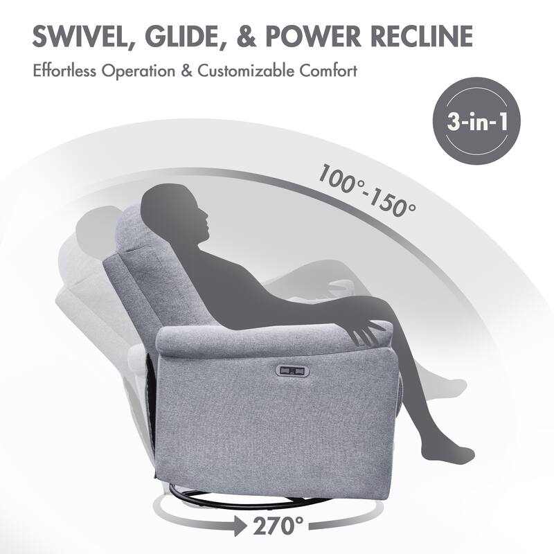 Madison Park Elio 3 in 1 Power Recliner
