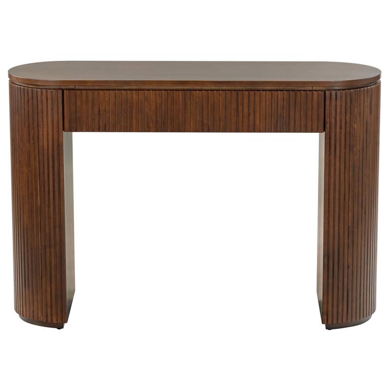 SAFAVIEH Couture Rikki Fluted 1 Drawer Wood Console Table - 48"W x 15"D x 32"H