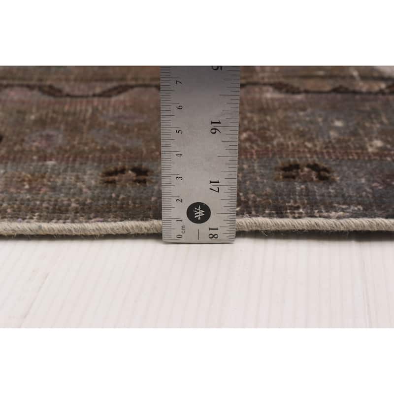 ECARPETGALLERY Hand-knotted Color Transition Taupe Wool Rug - 9'6 x 12'4