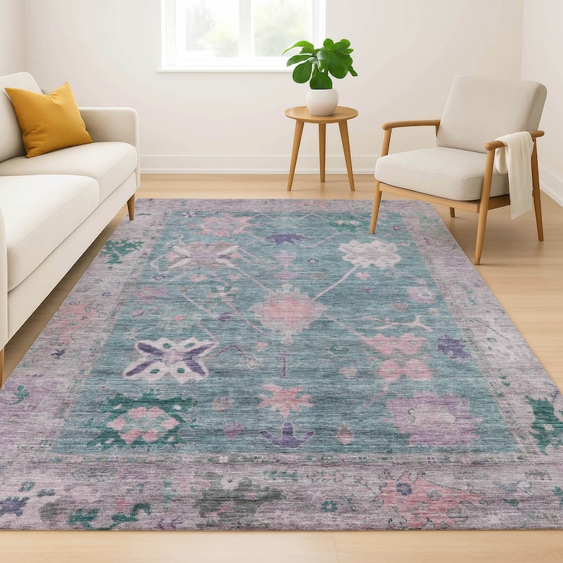 Premium Washable Super Soft Traditional Kashmir Mayfield Rug