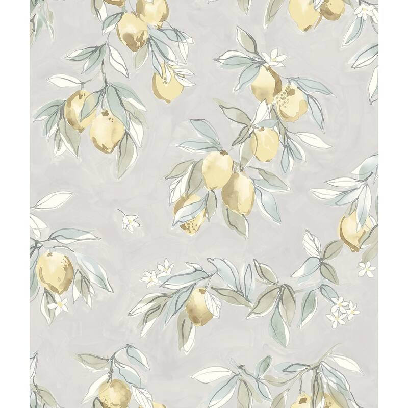 Chesapeake Lemonade Charcoal Citrus Wallpaper