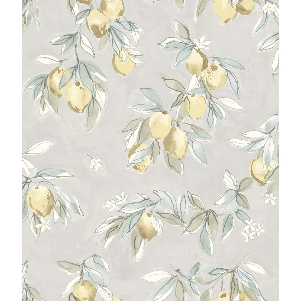 Chesapeake Lemonade Charcoal Citrus Wallpaper