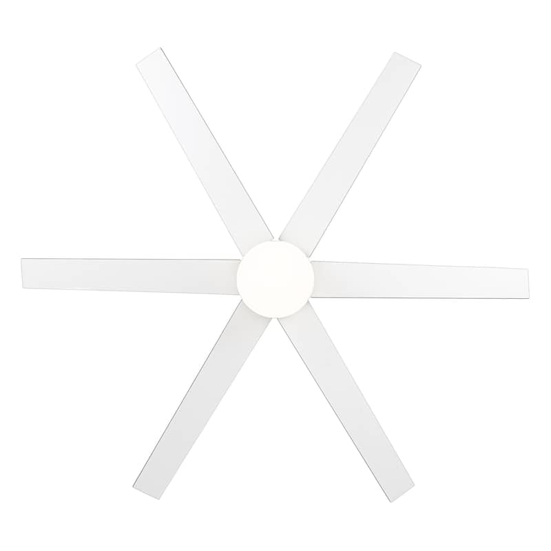 65 Inch Gold/Black LED Ceiling Fan with Light and Remote(6-Blade)