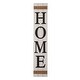 preview thumbnail 15 of 34, Glitzhome 42"H Wooden "HOME" Porch Sign with 3 Changable Floral Wreaths
