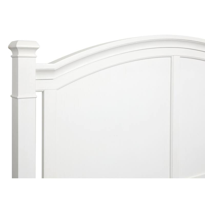 Magnussen Home Kingston Whisper White and Cerused Nutmeg Panel Bed