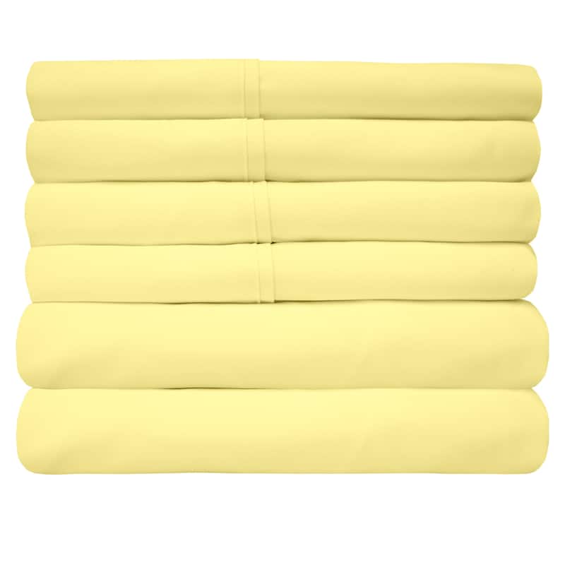Sweet Home Collection 6 Piece RV Queen Short Sheet Set, Deluxe Ultra Soft 1500 Series, Double Brushed Microfiber