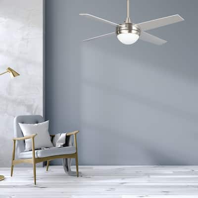 Norfolk 48-inch Indoor Smart Ceiling Fan with LED Light Kit & Wall Control, Works with Alexa/Google Home/Siri