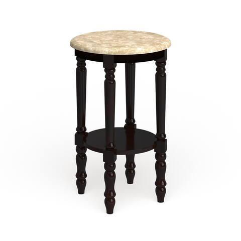 Furniture of America Bari Traditional Cherry 17-inch 1-shelf Side Table