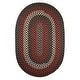 preview thumbnail 8 of 24, Rhody Rug Mission Hill Indoor/Outdoor Braided Area Rug Brown Velvet - 8' x 11' Oval