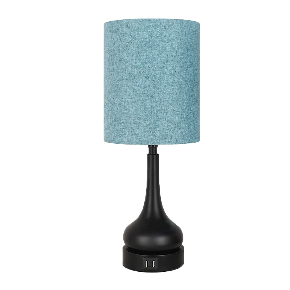 Blue bedside touch lamps hot sale